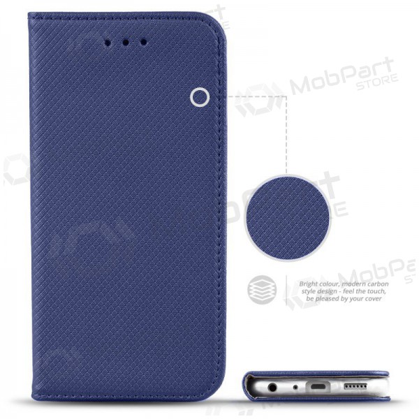 Xiaomi Poco M4 5G / Poco M5 / Redmi Note 11R / Redmi 10 5G fodral - Smart Magnet (mörkblå)