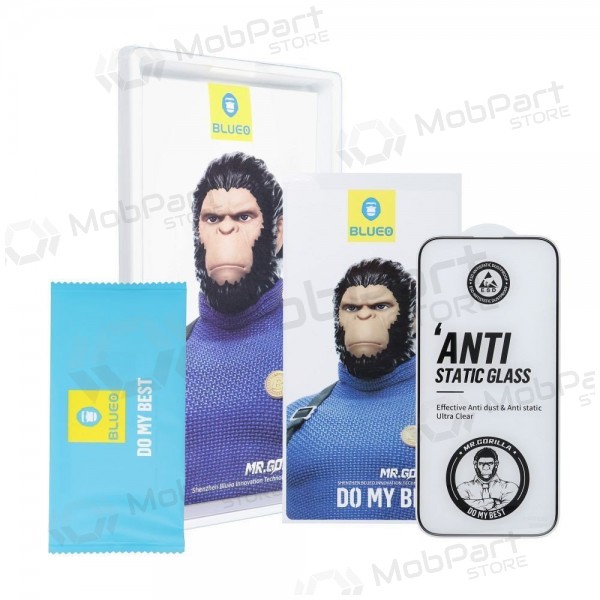 LCD apsauginis stikliukas 5D Mr. Monkey Glass (Strong Lite) Samsung S938 S25 Ultra svart