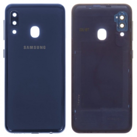 Samsung A202 Galaxy A20e 2019 baksida / batterilucka (blå) (begagnad grade C, original)