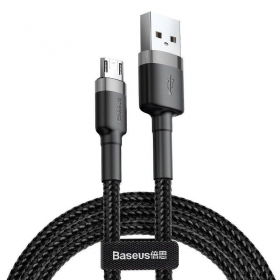 USB kabel Baseus Cafule Type-C 2.0m 2.0A (grå-svart) CATKLF-CG1