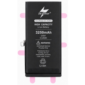 Akumuliatorius "Di-Power" (ökad volym) avsedd iPhone 12/12 Pro 3250mAh