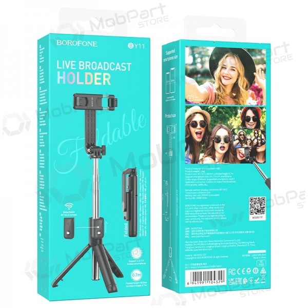 Selfiestick Borofone BY11 svart