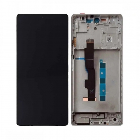 Xiaomi Redmi Note 13 5G skärm (Arctic White) (med ram) (original)