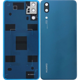 Huawei P20 baksida / batterilucka (blå) (begagnad grade B, original)