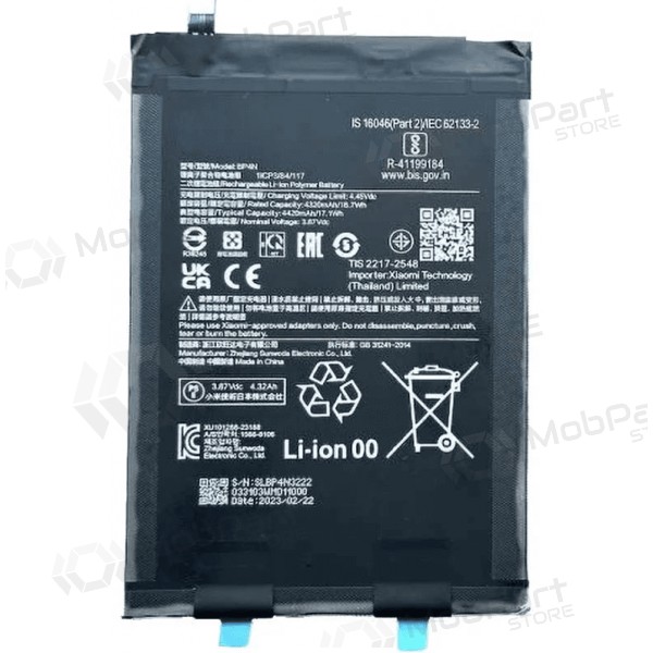 Xiaomi Pad 6 batteri, ackumulator (original)