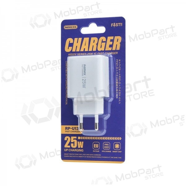 Telefonladdare Remax RP-U137 25 W USB-C vit