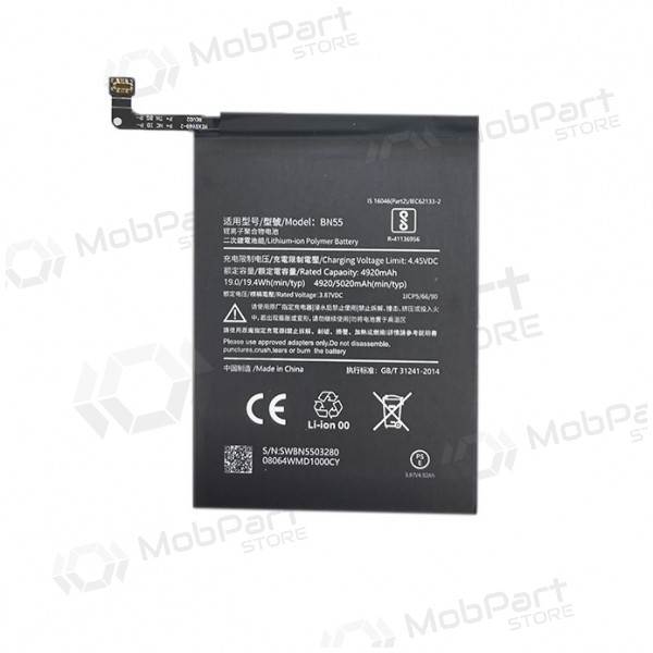 XIAOMI Redmi Note 9S batteri / ackumulator (5020mAh)