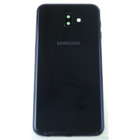 Samsung J610 Galaxy J6+ 2018 baksida / batterilucka (svart) (begagnad grade C, original)