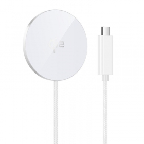 Trådlös laddare Hoco CW63 15 W Qi2 vit