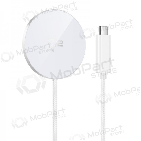 Trådlös laddare Hoco CW63 15 W Qi2 vit