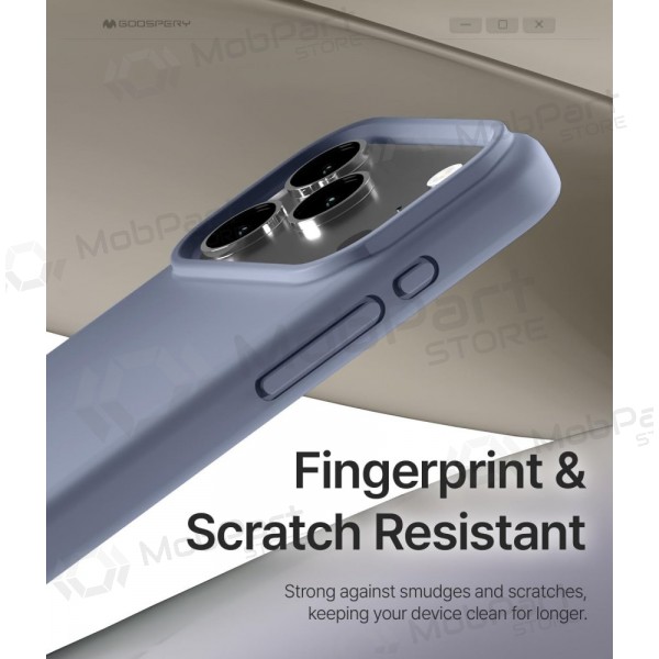 Mobilskal / fodral Mercury Pure Magsafe Silicon Case Apple iPhone 17 levandos grå