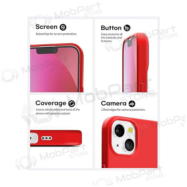 Apple iPhone XR fodral Mercury Goospery "Soft Feeling Jelly Case" (röd) Apple iPhone XR fodral Mercury Goospery "Soft Feeling Jelly Case" (röd)