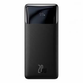 Powerbank Power Bank Baseus Bipow 20W 10000mAh + MicroUSB 0.25m svart PPBD050301