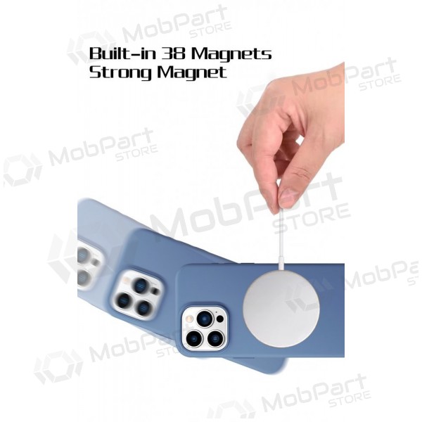 Mobilskal / fodral HDD Silicone MagSafe Case Samsung S911 S23 5G tamsiai grå