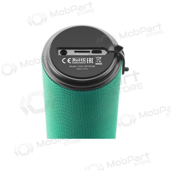 Bluetooth bärbar topphögtalare CANYON CNS-CBTSP5 (MicroSD, AUX, BT V5.0, 1200mAh) (grön)