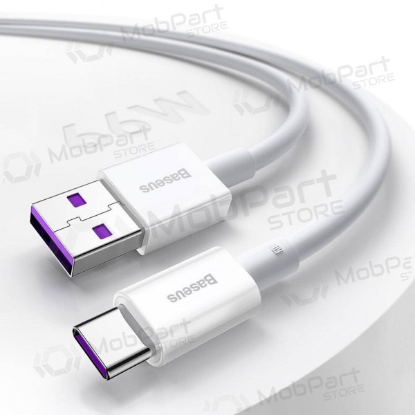 USB kabel Baseus Superior iš USB į Type-C 66W 2.0m vit CATYS-A02