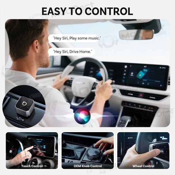 Trådlös CarPlay / Android Auto-adapter Ottocast Mini Cube CP88-T3 svart