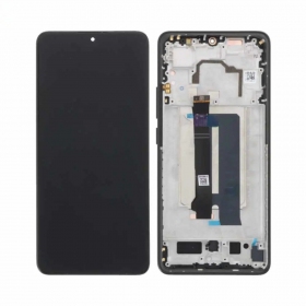 Ekranas Xiaomi Poco X6 Pro 5G su lietimui jautriu stikliuku och rėmeliu Black original (service pack)