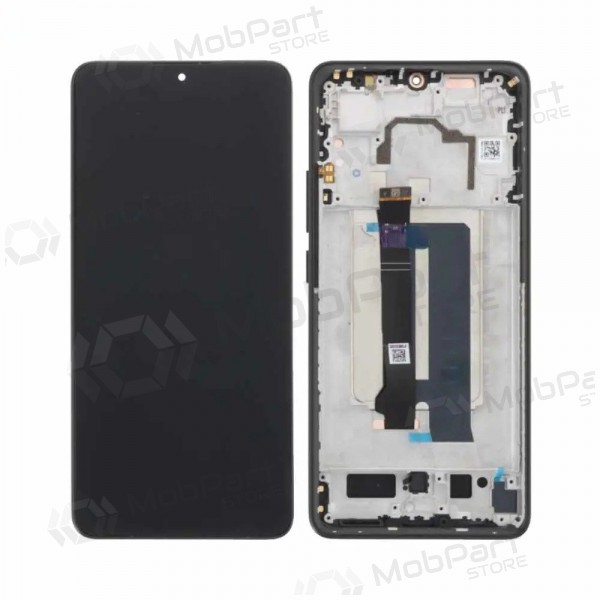 Ekranas Xiaomi Poco X6 Pro 5G su lietimui jautriu stikliuku och rėmeliu Black original (service pack)
