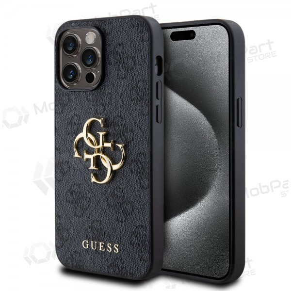 Apple iPhone 14 Pro Max fodral - Guess PU 4G Metal Logo (grå)