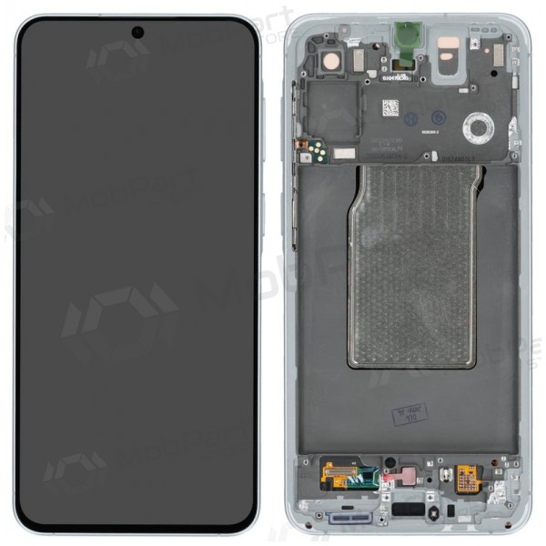 Samsung Galaxy A57 5G skärm (ljusblå) (med ram) (Premium)