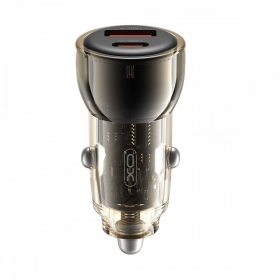 Billaddare XO CC60 USB-A/USB-C 60W svart