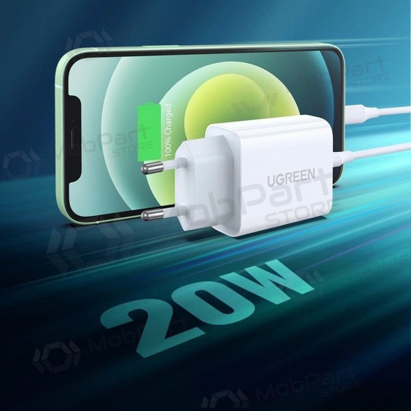 Laddare buitinis Ugreen CD137 USB-C 20W 3A vit