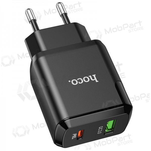 Laddare Hoco N5 USB Quick Charge 3.0 + PD 20W (3.1A) (svart)
