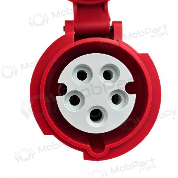 Adapter Reach CEE 16A 400 V till 220 V Schuko svart