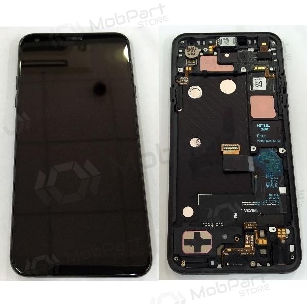 LG Q7 / Q7+ LMQ610 / Q610MA / Q610TA skärm (violett) (med ram) (service pack) (original)