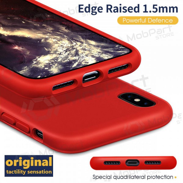 Apple iPhone 12 Pro fodral - Liquid Silicone - 1.5mm (röd)