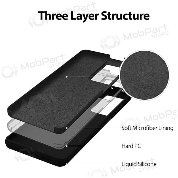 Samsung Galaxy A525 A52 / A526 A52 5G / A528 A52s 5G fodral Mercury Goospery "Silicone Case" (svart) Samsung Galaxy A525 A52 / A526 A52 5G / A528 A52s 5G fodral Mercury Goospery "Silicone Case" (svart)