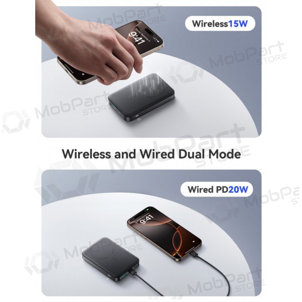 Powerbank Power Bank Joyroom JR-PBM12 22.5W Magnetic Wireless 10000mAh svart