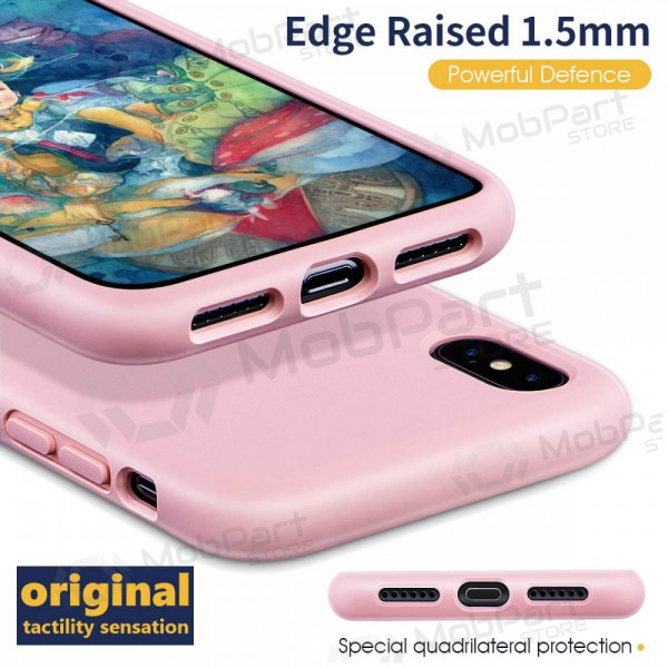 Apple iPhone 13 Pro Max fodral - Liquid Silicone - 1.5mm (rosa)
