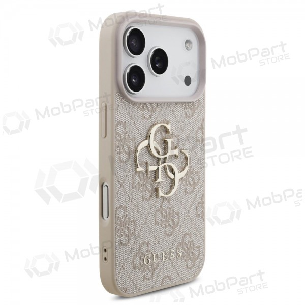 Apple iPhone 17 Pro fodral - Guess PU 4G Metal Logo (rosa)
