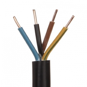 Flexibel kabel Lietkabelis OMY H03VV-F 4x0.5 mm² koppar 100 m rulle
