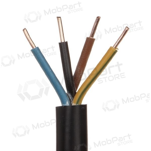 Flexibel kabel Lietkabelis OMY H03VV-F 4x0.5 mm² koppar 100 m rulle