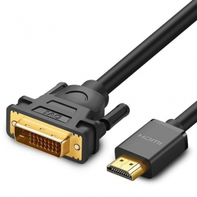 HDMI-kabel Ugreen HD106 HDMI till DVI 24+1 1.5 m dubbelriktad svart