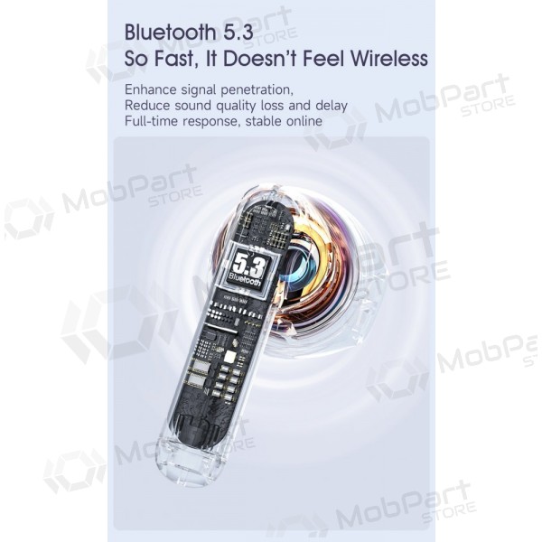 Trådlösa hörlurar med mikrofon Dudao U8 Bluetooth vita