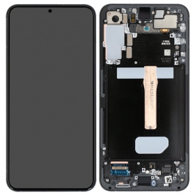 Samsung Galaxy S22+ skärm (grafitas) (med ram) (original)