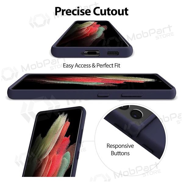 Samsung Galaxy A145 A14 4G / A146 A14 5G fodral Mercury Goospery "Silicone Case" (mörkblå) Samsung Galaxy A145 A14 4G / A146 A14 5G fodral Mercury Goospery "Silicone Case" (mörkblå)