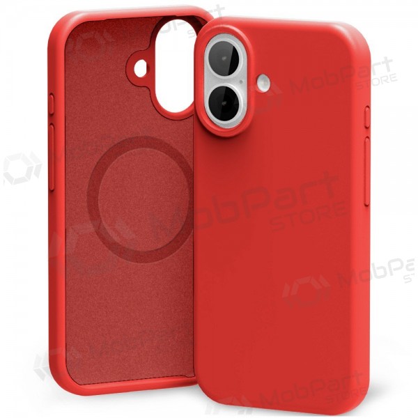 Mobilskal / fodral Mercury Pure Magsafe Silicon Case Apple iPhone 17 röd