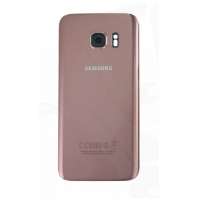 Samsung G930F Galaxy S7 baksida / batterilucka rosa (rose pink) (begagnad grade B, original)