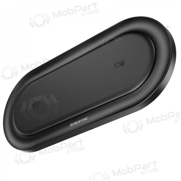 Laddare trådlös Borofone BQ7 Prominent Dual (10W) (svart)
