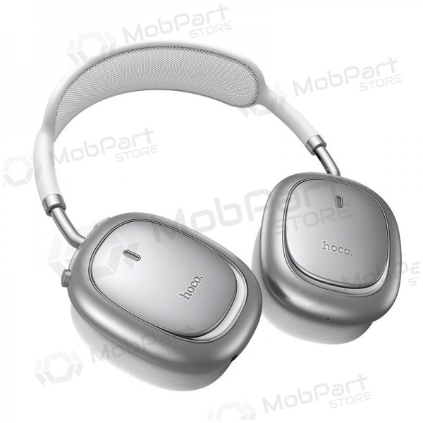 Trådlösa hörlurar med mikrofon Hoco W68 ANC Bluetooth silver