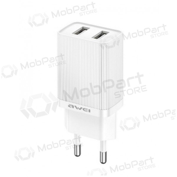 Laddare Awei C15-EU 2xUSB-A 10W vit