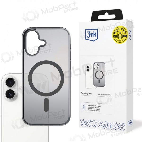Apple iPhone 16 Pro Max fodral - 3mk Frosty MagCase (svart)