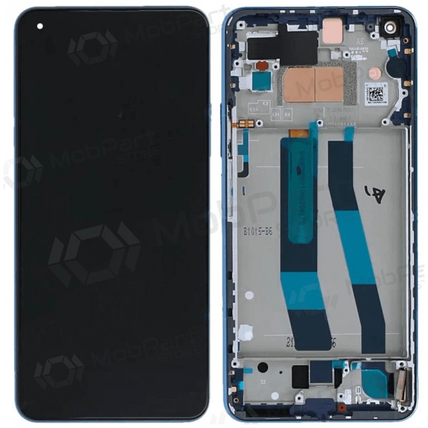 Xiaomi 11 Lite 5G NE skärm (blå) (med ram) (original)