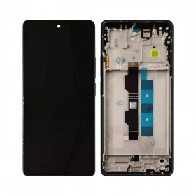 Ekranas Xiaomi Redmi Note 13 Pro 4G/Poco M6 Pro 4G su lietimui jautriu stikliuku och rėmeliu Forest Green original (service pack)