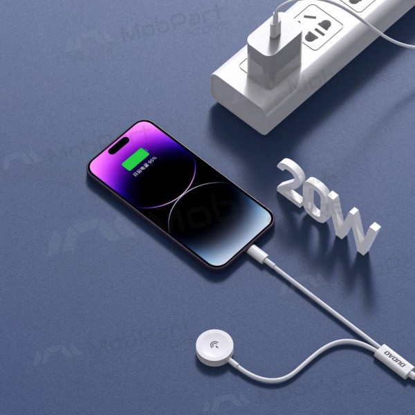 USB-C-kabel Dudao A12MAX-2in1 USB-C till iWatch / Lightning 1.2 m